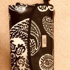Black & White Paisley Cosmetic Pouch